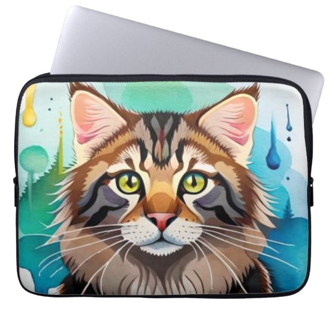 Cute dog close laptop sleeve (Voorkant)