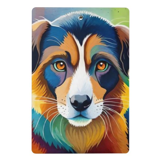 Cute dog close mini klembord (Achterkant)