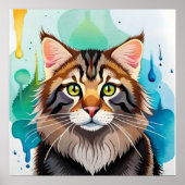 Cute dog close poster (Voorkant)