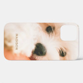 Cute Dog Close-up aangepaste naam phone cases (Achterkant (horizontaal))