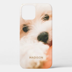 Cute Dog Close-up aangepaste naam phone cases