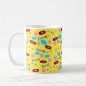 Cute Dog Collar and Bone Design Koffiemok (Links)
