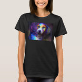 Cute Dog colorful gems dog T-shirt (Voorkant)
