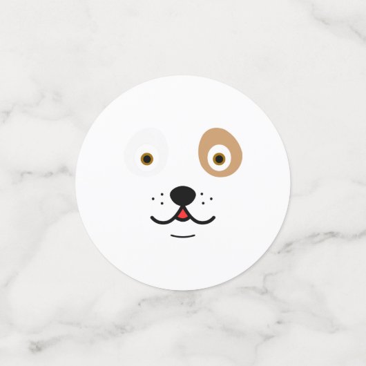 Cute dog confetti (Kleine voorkant)