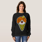 Cute Dog Corgi Pet Trui (Voorkant volledig)