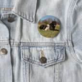 Cute Dog Couple Ronde Button 5,7 Cm (In situ)