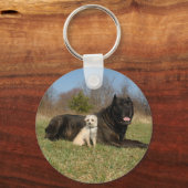 Cute Dog Couple Sleutelhanger (Voorkant)