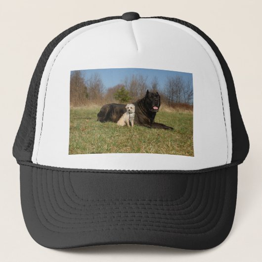 Cute Dog Couple Trucker Pet (Voorkant)