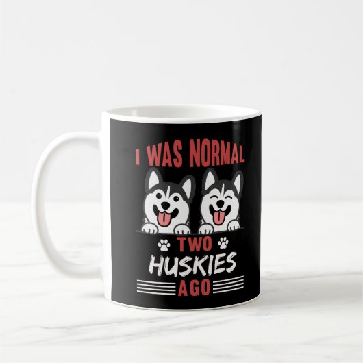 Cute Dog Crazy Husky Owner Koffiemok (Links)