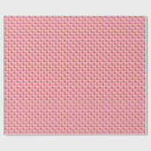 Cute Dog Dachshund Pastel Cartoon Roze Kerstmis Cadeaupapier (Vlak)