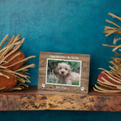 Cute Dog Dad First Fathers Day Fotoplaat (Zijkant)