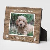 Cute Dog Dad First Fathers Day Fotoplaat (Zijkant)