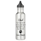 Cute Dog Dad - Funny Vaderdag Joke - Dog Humor Waterfles (Links)