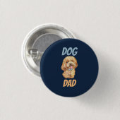 Cute Dog Dad Ronde Button 3,2 Cm (Voorkant /achterkant)