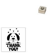 Cute Dog Dank u, Kleine Onderneming Rubberstempel (Gestempeld)
