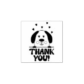 Cute Dog Dank u, Kleine Onderneming Rubberstempel (Afrduk)