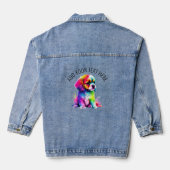 Cute Dog Denim Jacket (Achterkant)