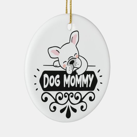 Cute Dog dierenvrienden huisdieren Keramisch Ornament (Rechts)