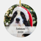 Cute Dog dierenvrienden huisdieren Keramisch Ornament (Achterkant)