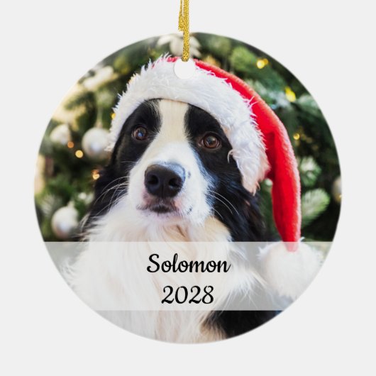 Cute Dog dierenvrienden huisdieren Keramisch Ornament (Achterkant)