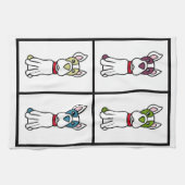 Cute Dog Dishtowel - Boston Terrier Theedoek (Horizontaal)