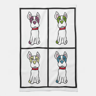 Cute Dog Dishtowel - Boston Terrier Theedoek