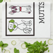 Cute Dog Dishtowel - Mutts Rule Theedoek (Gevouwen)