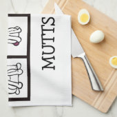 Cute Dog Dishtowel - Mutts Rule Theedoek (Quarter Fold)