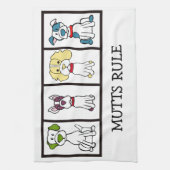 Cute Dog Dishtowel - Mutts Rule Theedoek (Verticaal)