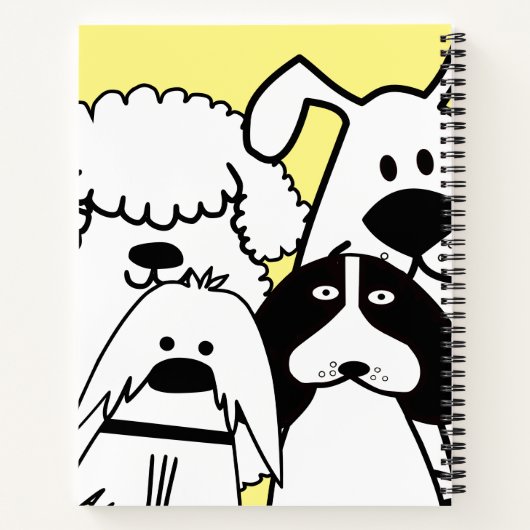 Cute Dog Doodle Notitieboek (Achterkant)