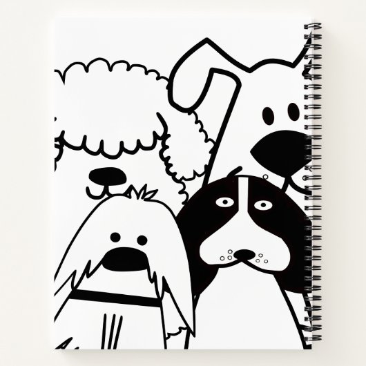 Cute Dog Doodle Notitieboek (Achterkant)