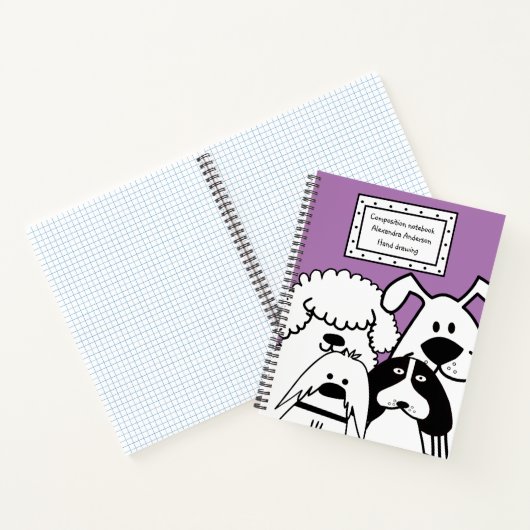 Cute Dog Doodle Notitieboek (Binnen)