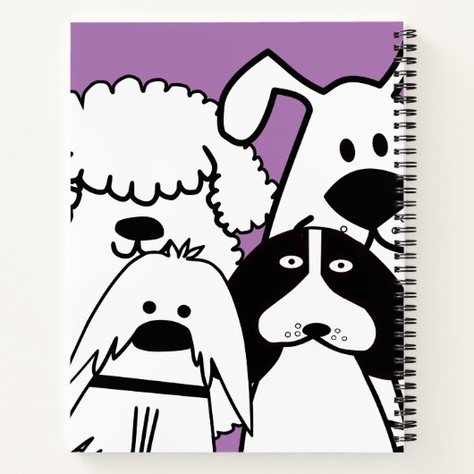 Cute Dog Doodle Notitieboek (Achterkant)