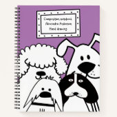 Cute Dog Doodle Notitieboek (Voorkant)