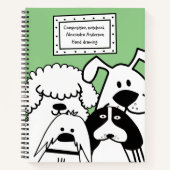 Cute Dog Doodle Notitieboek (Voorkant)