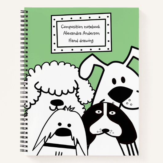 Cute Dog Doodle Notitieboek (Voorkant)