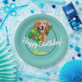 Cute Dog Dreamweaver Golden Retriever Papieren Bordje (Feest)