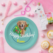 Cute Dog Dreamweaver Golden Retriever Papieren Bordje (Feest)