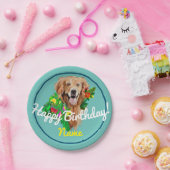 Cute Dog Dreamweaver Golden Retriever Papieren Bordje (Feest)