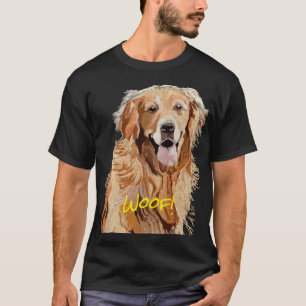 Cute Dog Dreamweaver Golden Retriever T-shirt