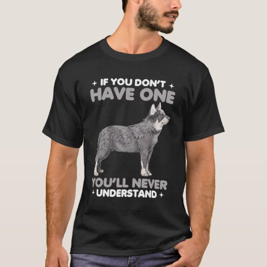 Cute Dog Eigenaar Australian Cattle Dog Puppy Love T-shirt (Voorkant)