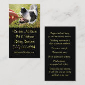 Cute Dog en Bone Pet Sitting Service Visitekaartje (Voorkant / Achterkant)