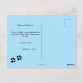 Cute Dog en Cat Lover Cartoon Birthday Briefkaart (Achterkant)