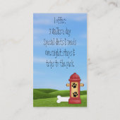 Cute Dog en Cat Visitekaartjes (Achterkant)