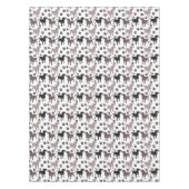 Cute Dog- en Paw-afdrukken Tafelkleed (Voorkant)