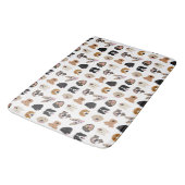 Cute Dog Face Illustration Pattern Badmat (Gekanteld)