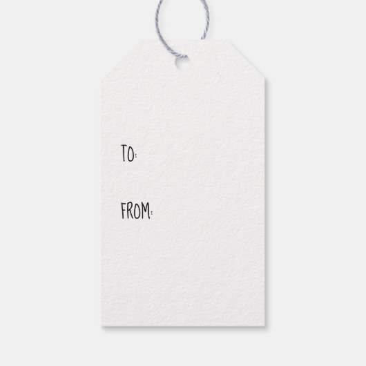 Cute Dog Face Illustration Pattern Cadeaulabel (Achterkant)