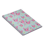 Cute Dog Face Pattern - Notitieboek (Rechterzijde)