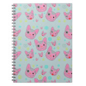 Cute Dog Face Pattern - Notitieboek (Voorkant)
