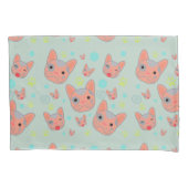 Cute Dog Face Pattern - Pillowcase Kussensloop (Voorkant)